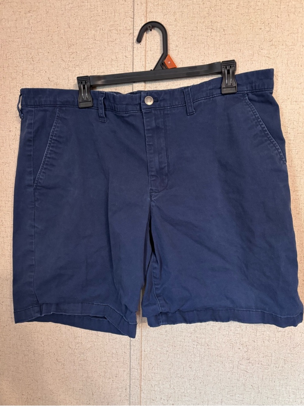 Men's Navy Cotton Casual Shorts members mark size 40